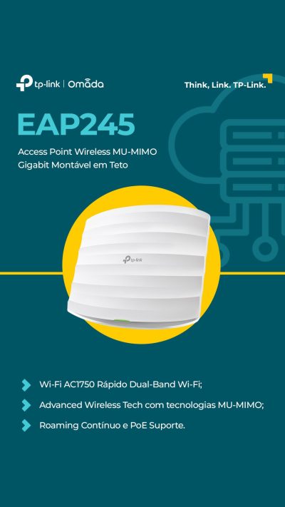 Conheça aqui alguns Access Points que fazem parte do Portfólio Omada.